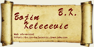 Bojin Kelečević vizit kartica